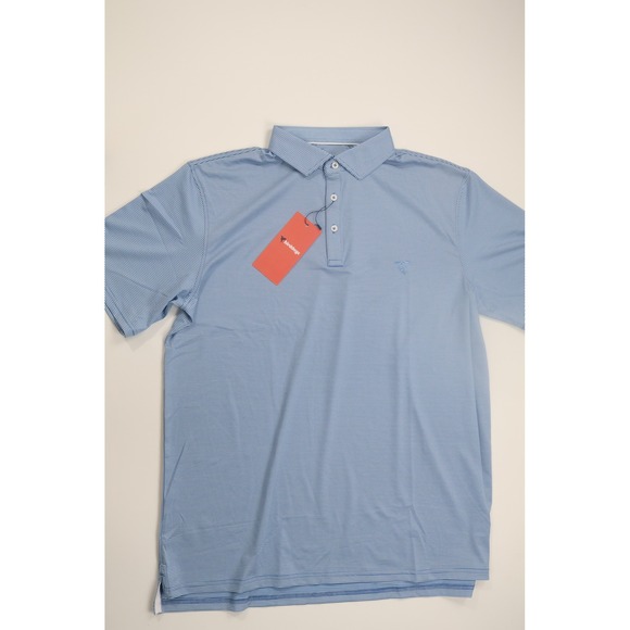 Birddogs Other - Birddogs Performance Polo Shirt 2XL Blue Striped Golf Athletic Sportswear